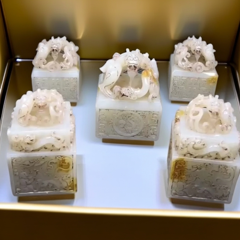 和田玉老玉和田玉白玉摆件