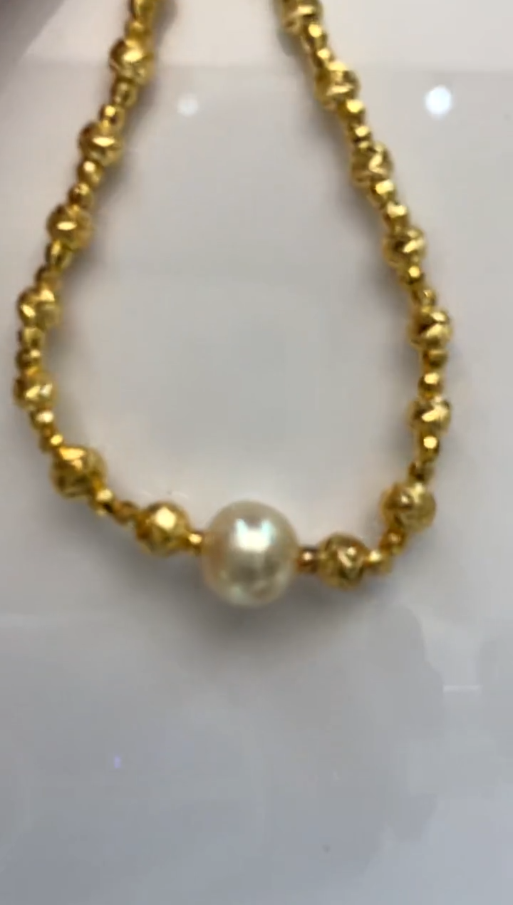 银S925镶嵌手绳海水珍珠9-10