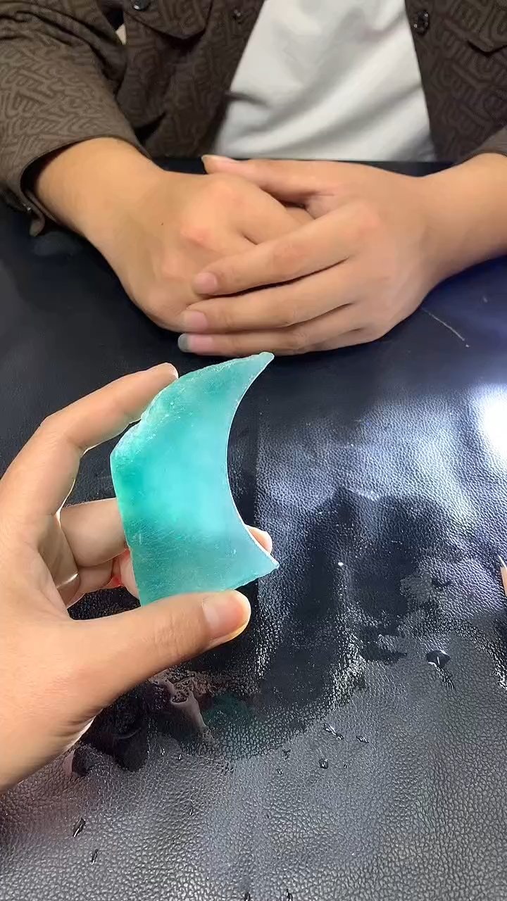 玉冰纯色边角毛坯