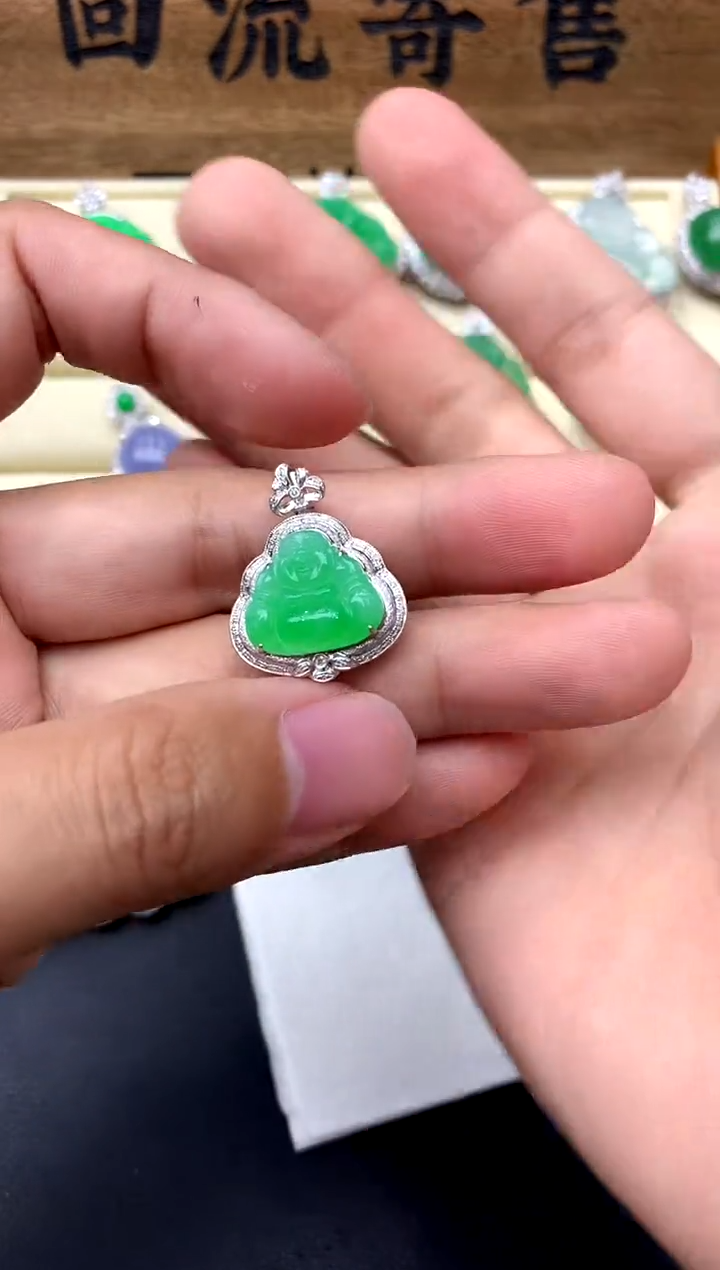 【闪购商品】翡翠颈饰18K金镶嵌274-中国好珍宝