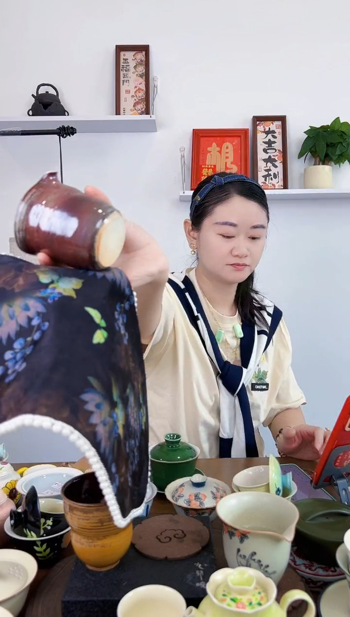 默**寞公道杯加茶席垫