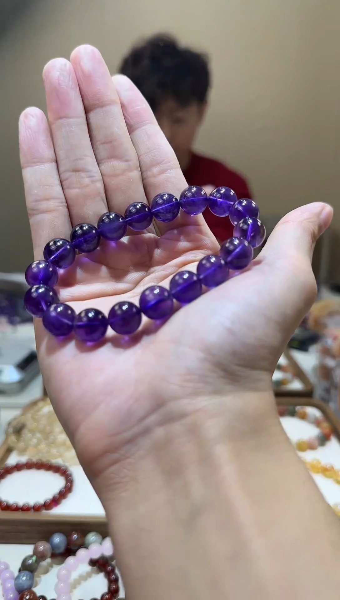 【闪购商品】水晶手链未镶嵌乌拉圭紫水晶11