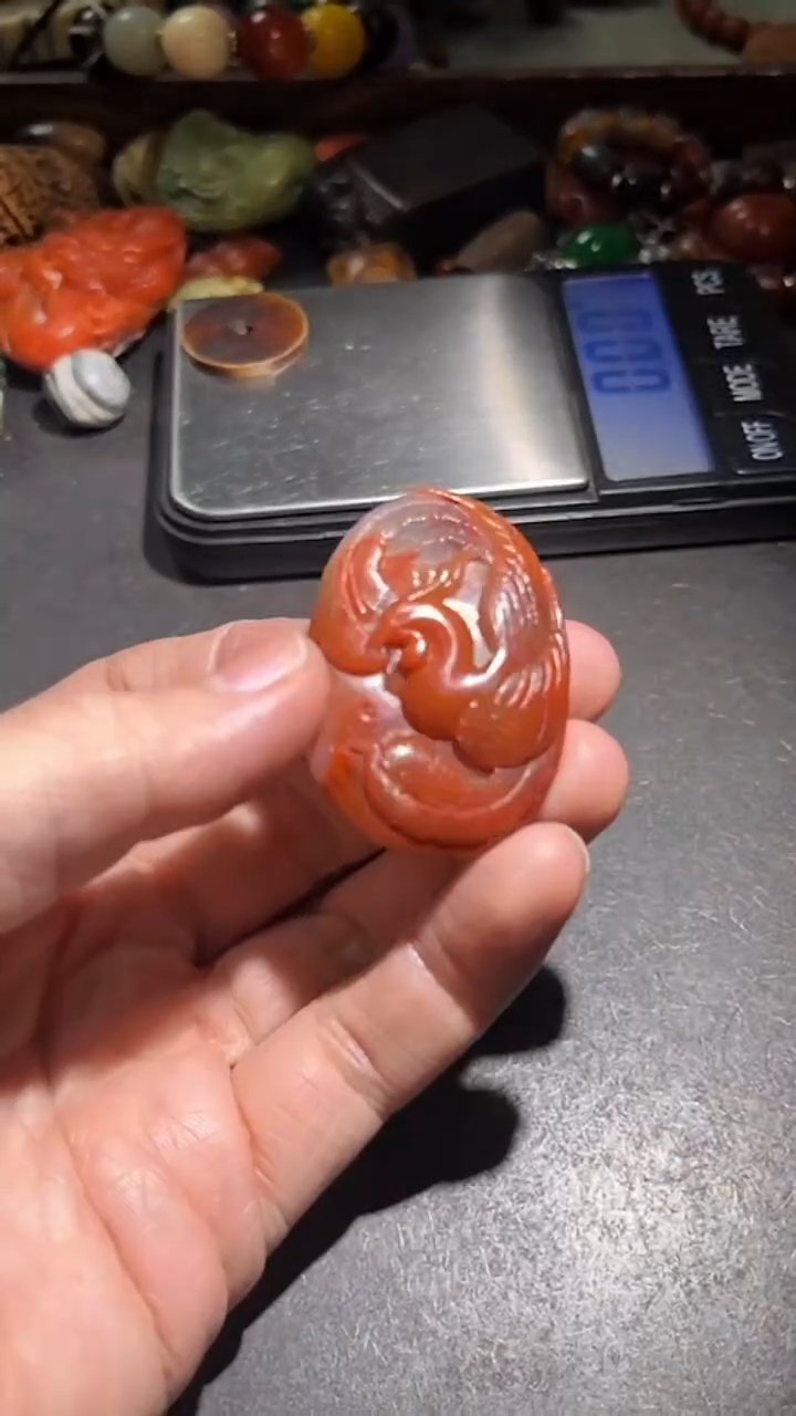 颈饰未镶嵌南红玛瑙pz1224-56凤凰