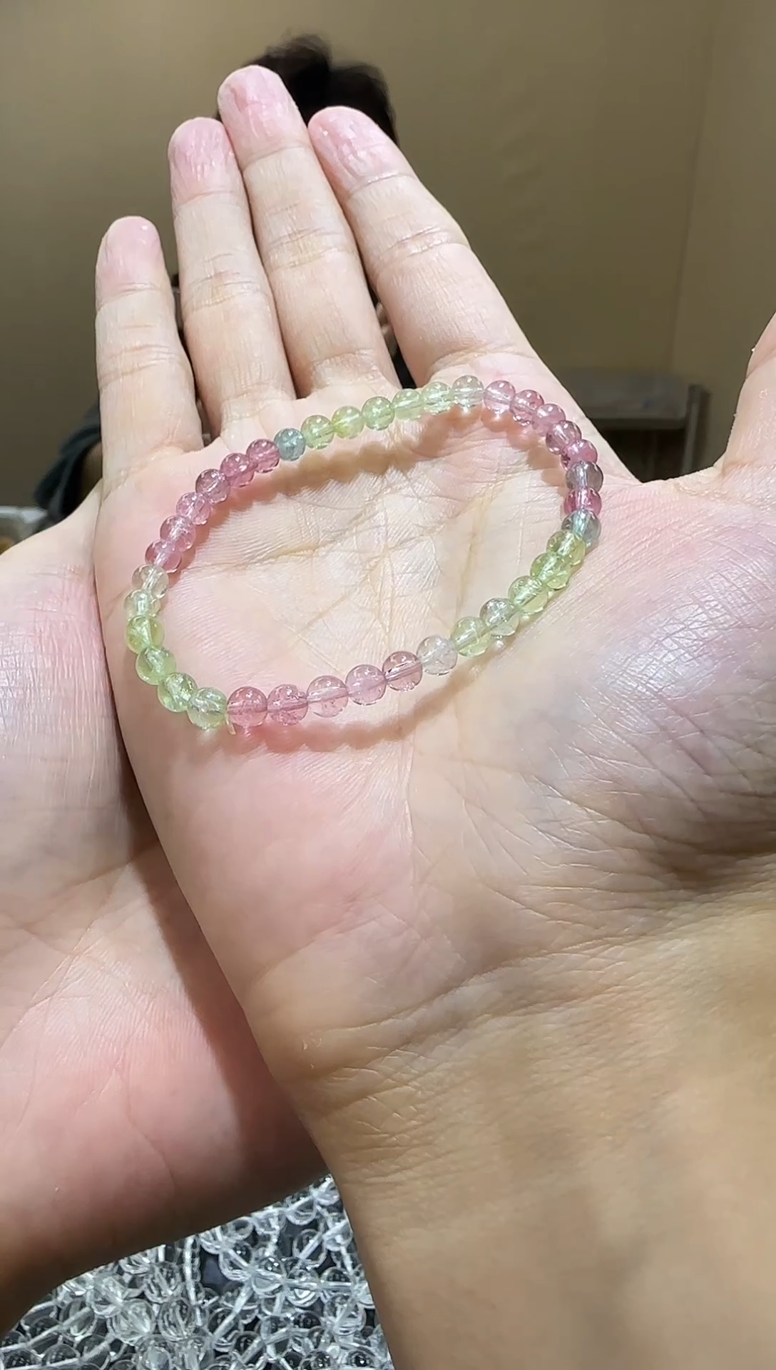 【闪购商品】碧玺手链未镶嵌透体人鱼碧玺