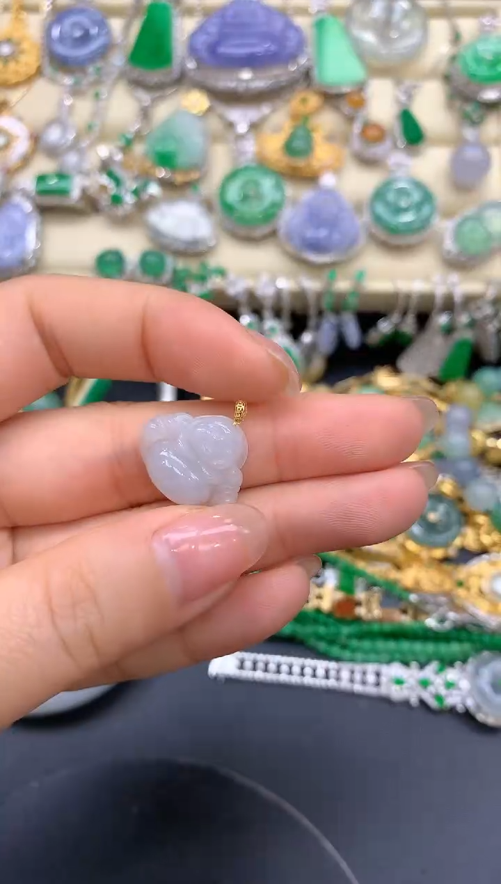 【闪购商品】翡翠颈饰18K金镶嵌62-中国好珍宝