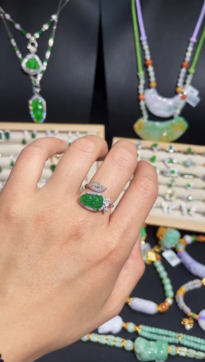 【闪购商品】翡翠颈饰银S925镶嵌蛋面/支持复检/一件