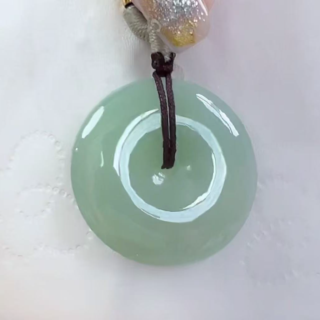 官方正品天然翡翠A货小平安扣（多样性发货只发一个）宽26+厚5送绳