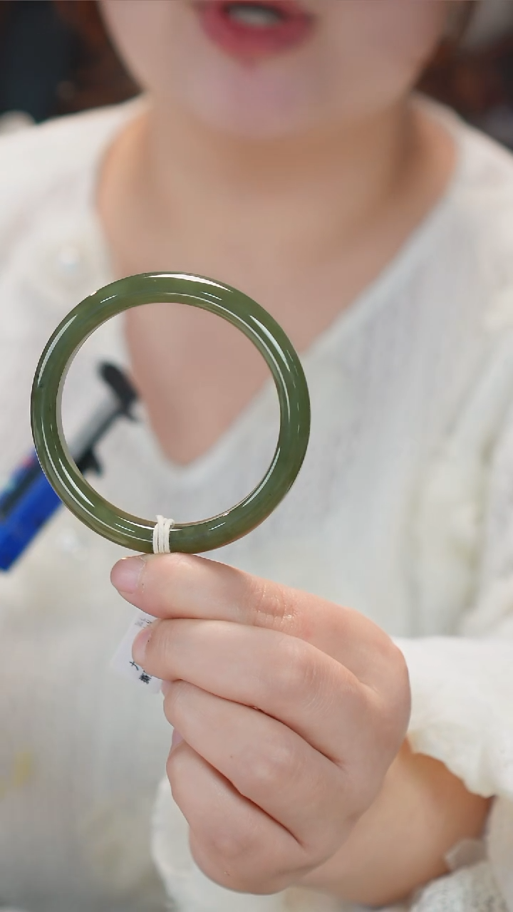 【闪购商品】和田玉手镯未镶嵌11【柚子来啦】和田玉拍一发一57