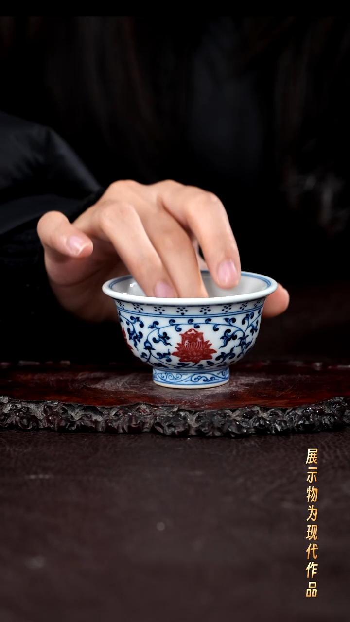 杯子瓷景德镇全手工手绘瓷器！