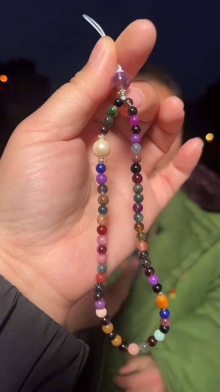 【闪购商品】水晶挂链未镶嵌天然手机链多样性发一