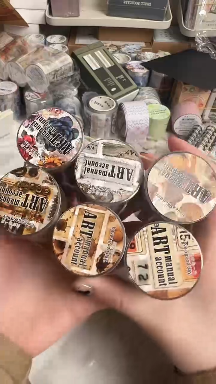 艺术手账模切胶带 6款