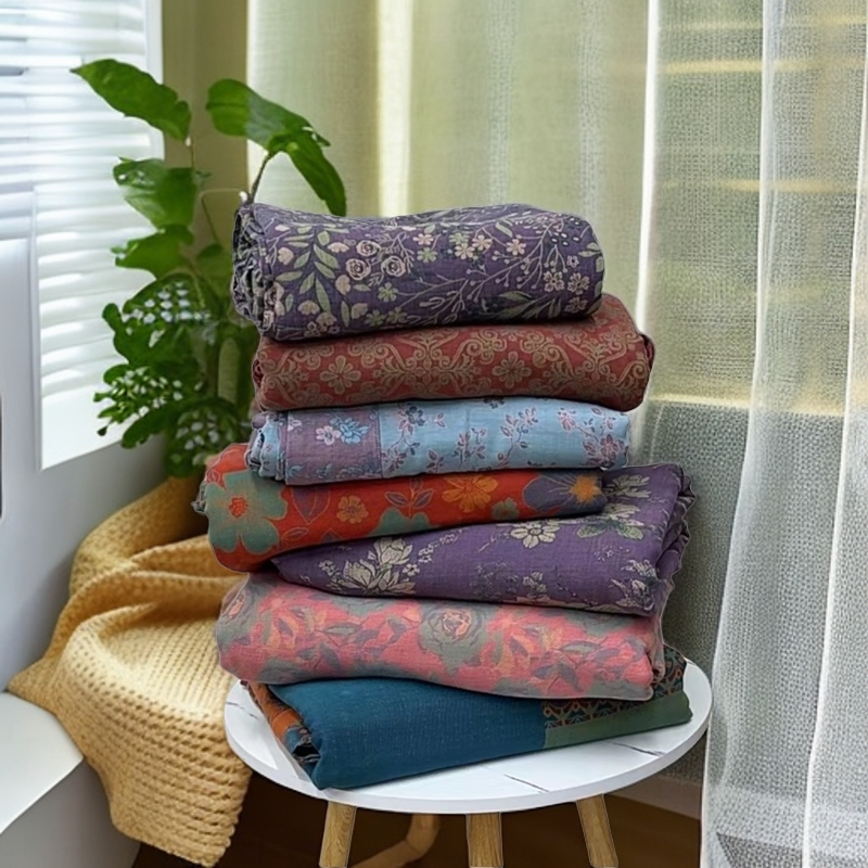 被套合集  A类母婴大提花纯棉纱布床品碎花提花色.