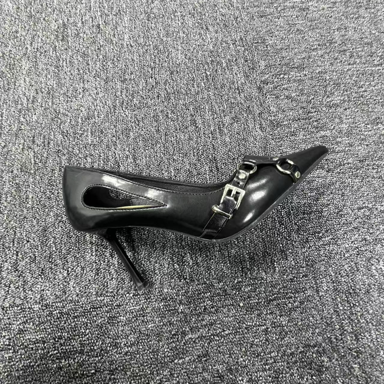 2025新款女鞋（651-700）高跟鞋气质时尚百搭性感女士黑色细跟尖头