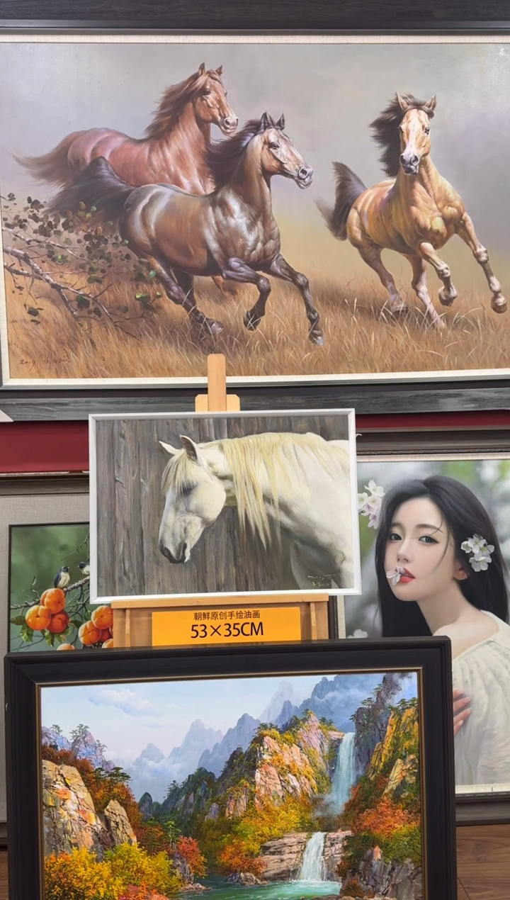 油画【5号】约53*35cm丨朝鲜原创纯手绘孤品油画丨顺丰包邮