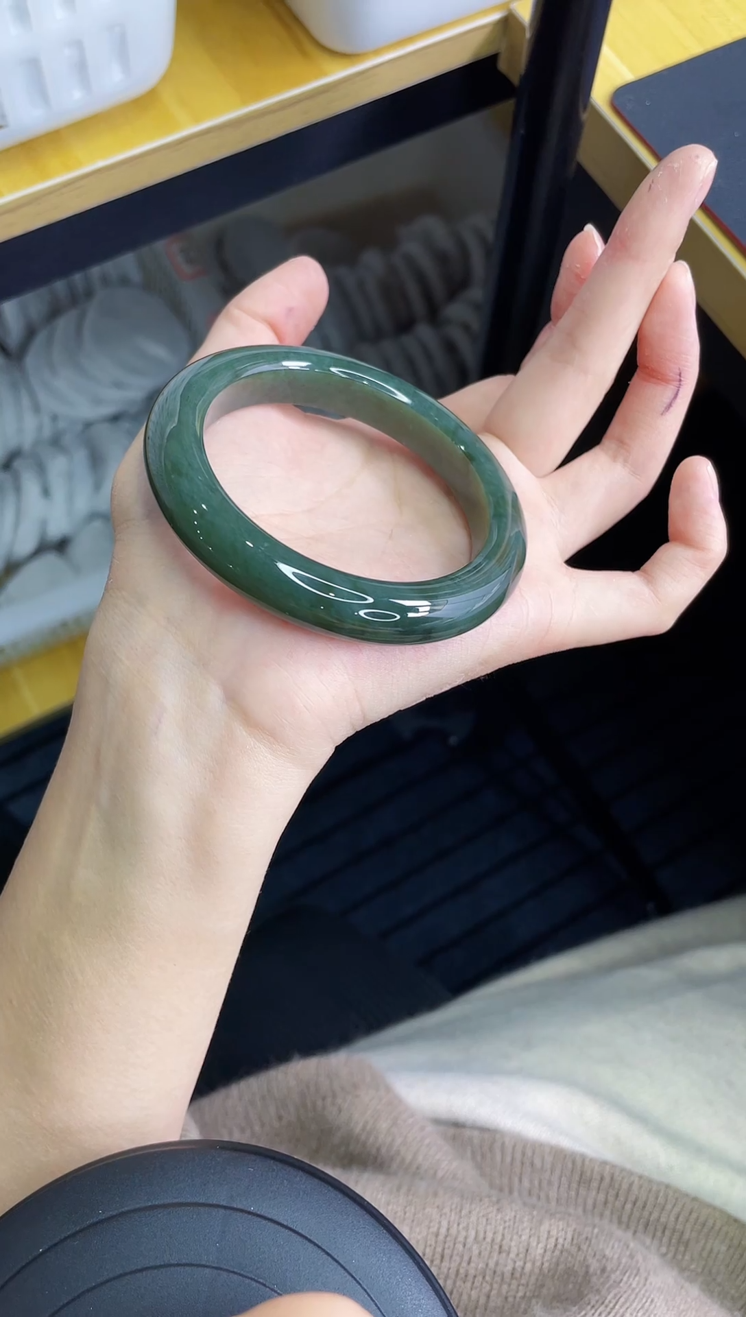 【闪购商品】和田玉手镯未镶嵌53/60