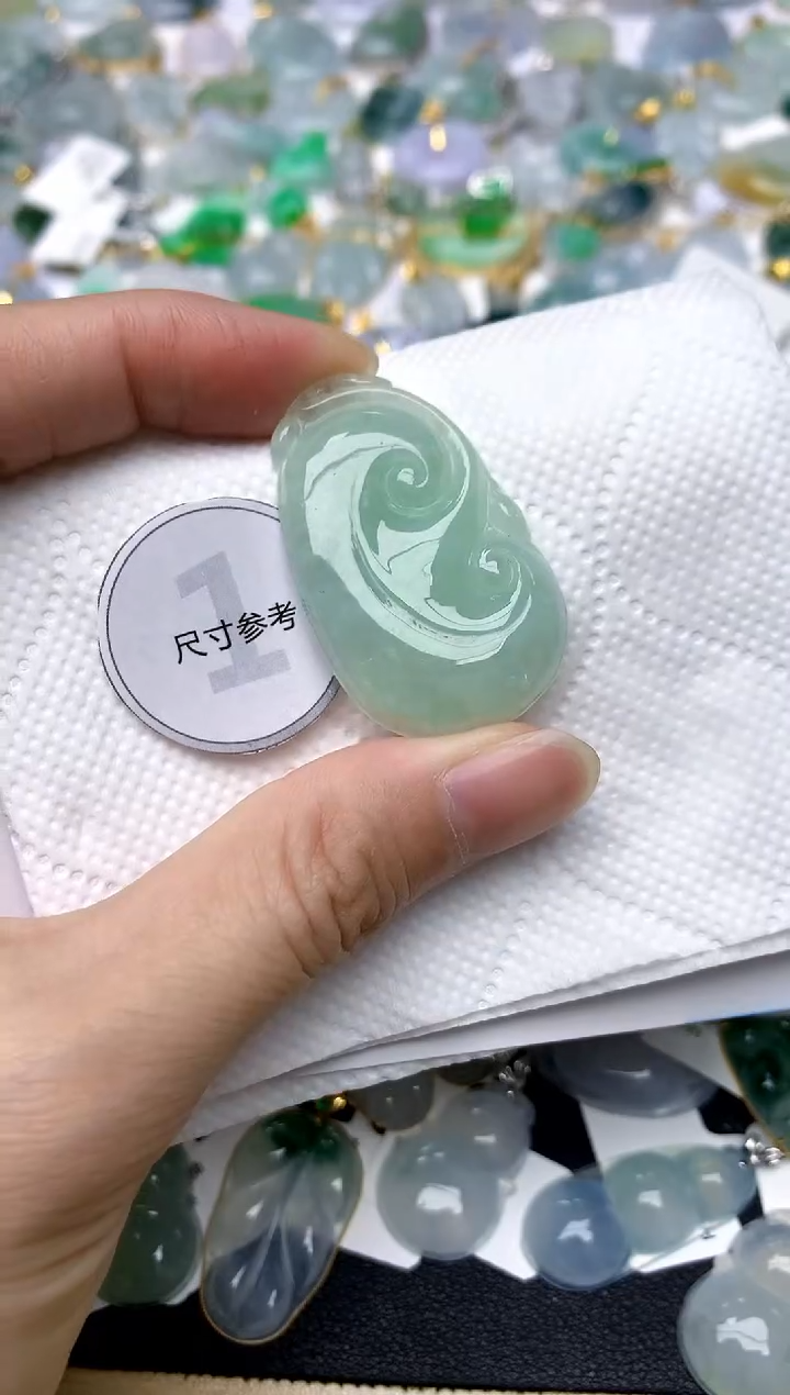 颈饰未镶嵌翡翠天然A货翡翠