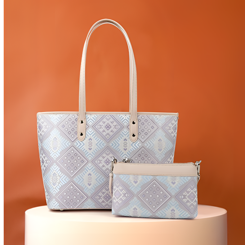 流行女包壮锦托特凤凰花单肩手提大容量通勤小众百搭国风送礼