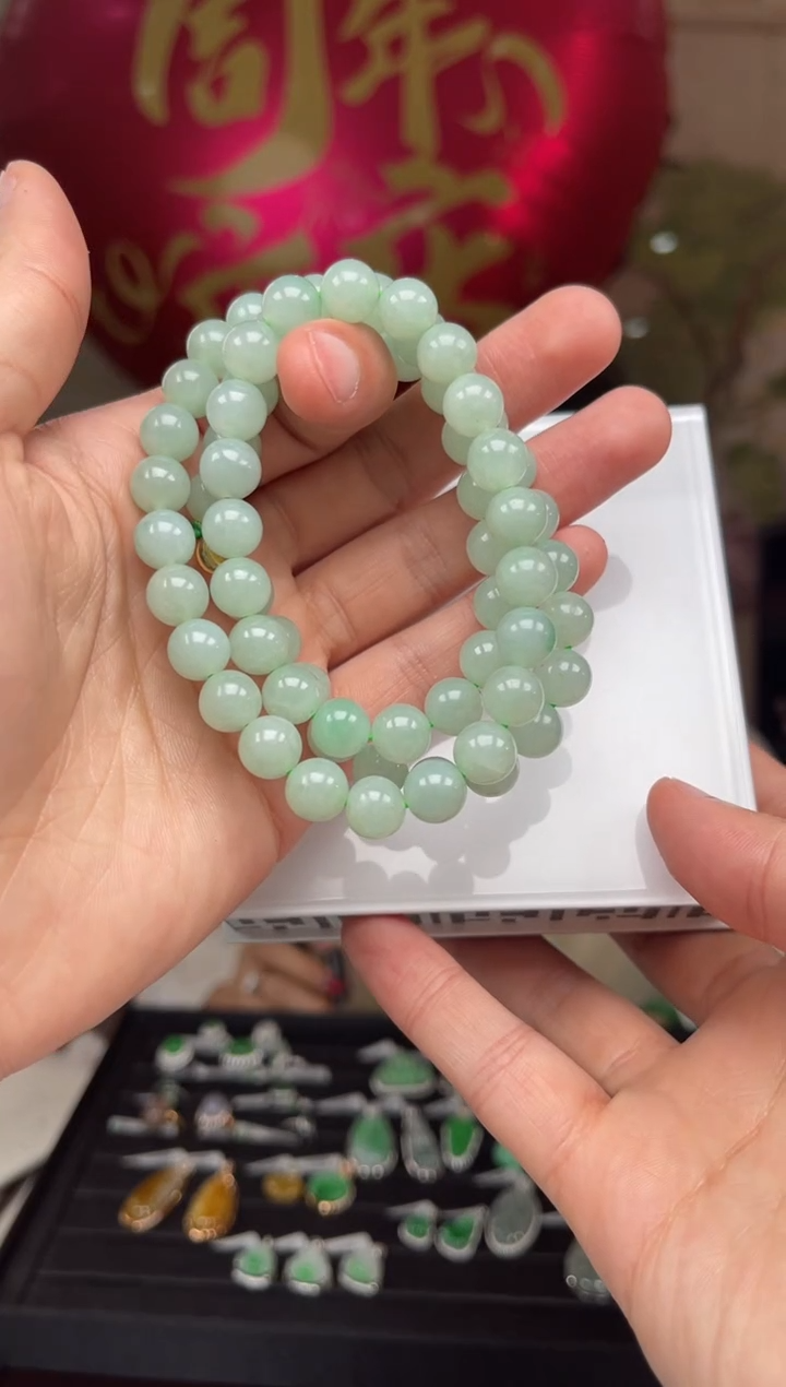 【闪购商品】翡翠手链未镶嵌24号标签撕毁不退换