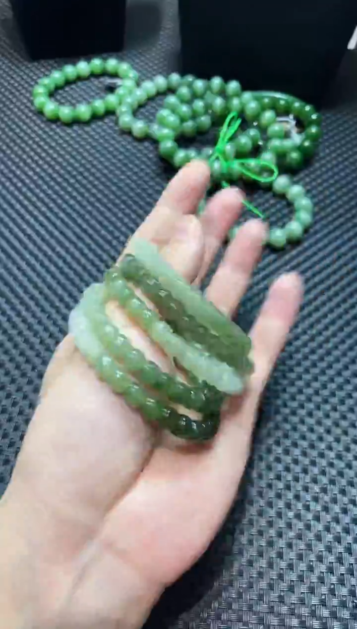 颈饰未镶嵌和田玉和田玉多宝直切手串