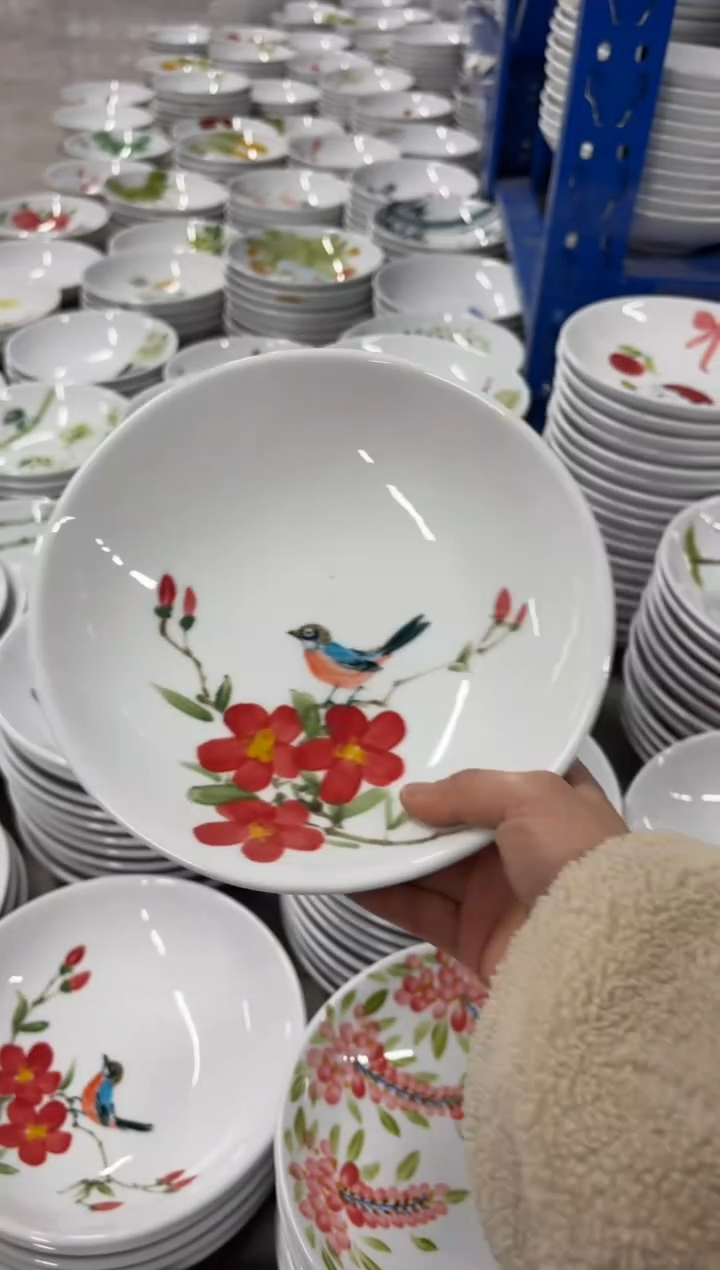 景德镇手绘釉中彩（食品级）圆深盘