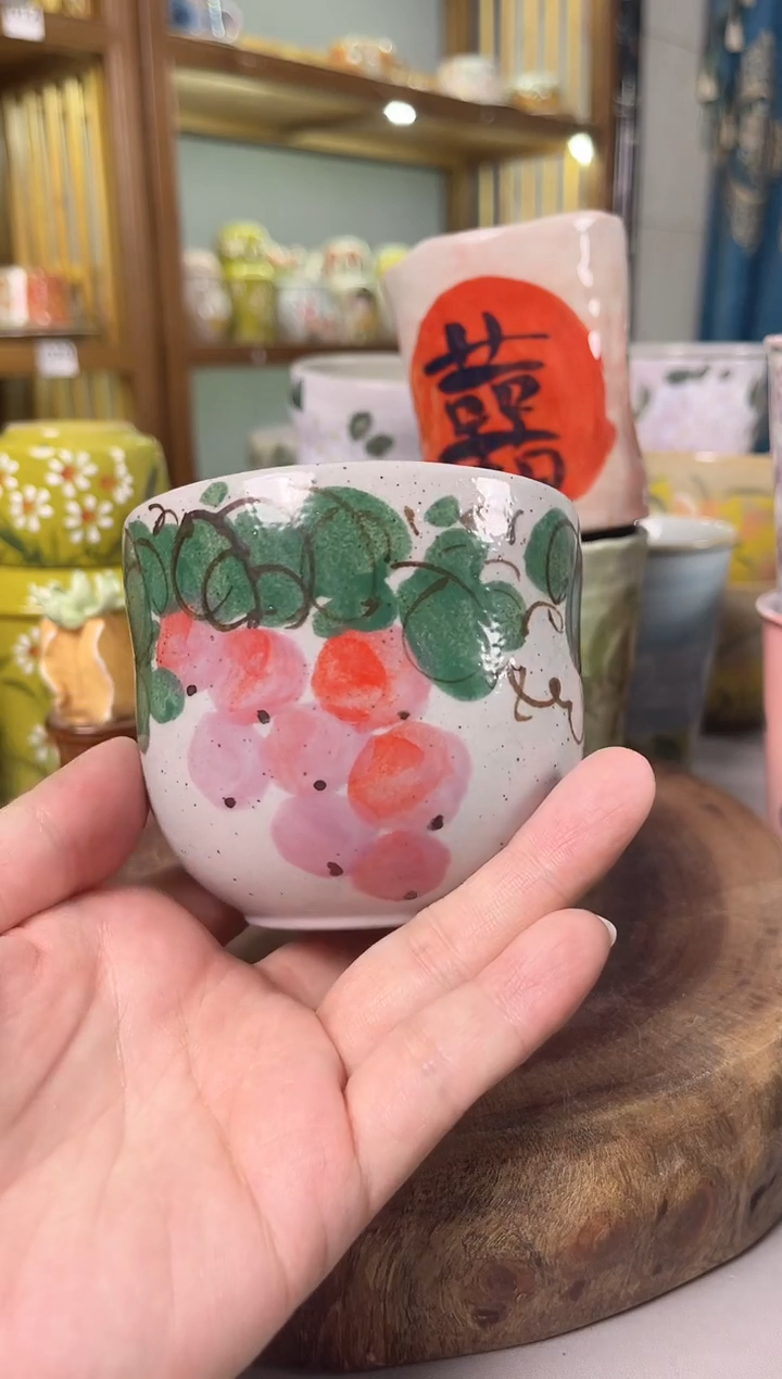 瓷片手绘高温釉下彩陶瓷