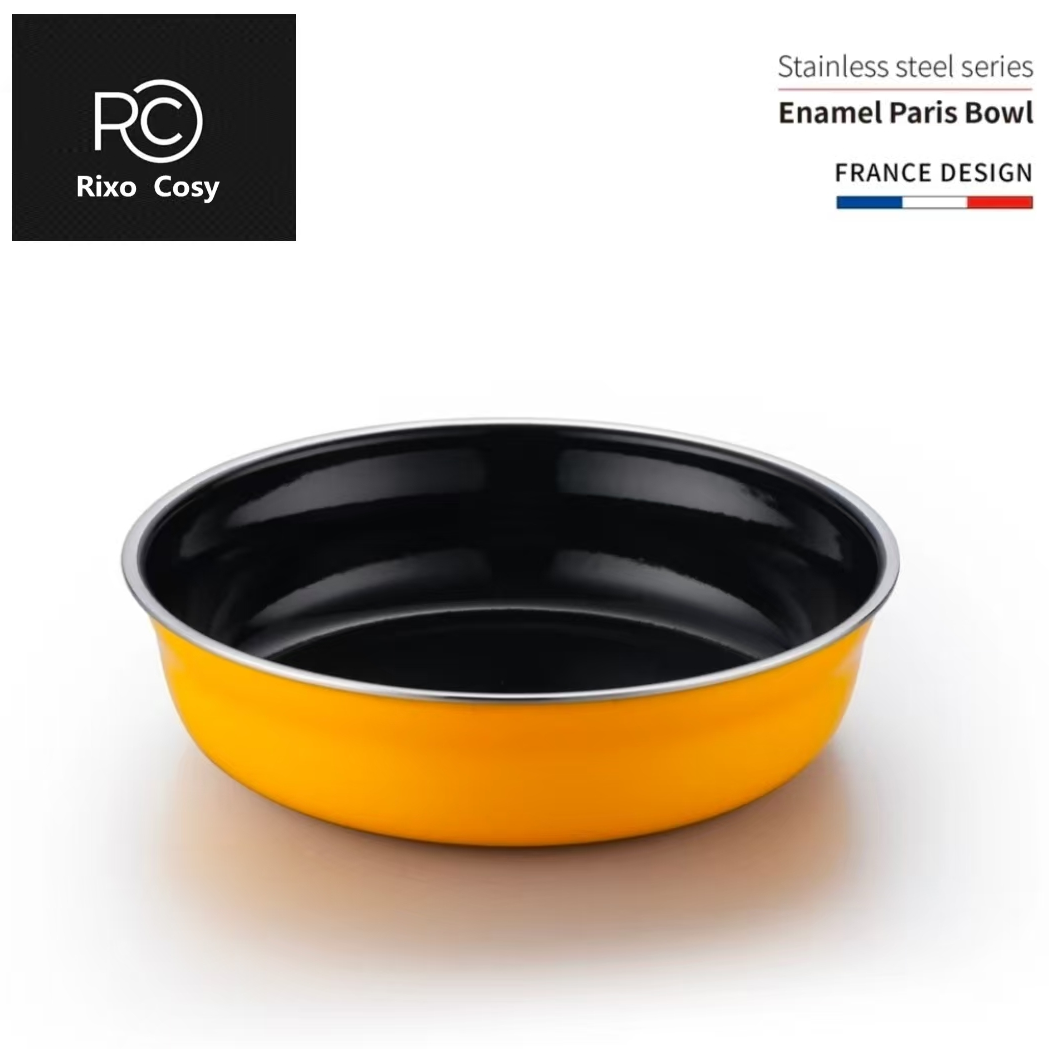 Rixo cosy设计师款高端釉中彩珐琅20CM法国巴黎盘   正品