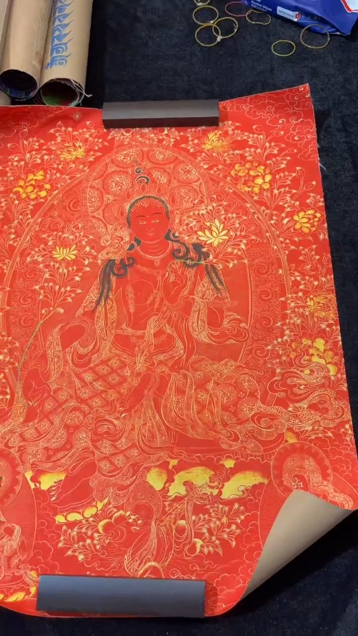 装裱画唐卡藏艺阁手绘作品TK16004