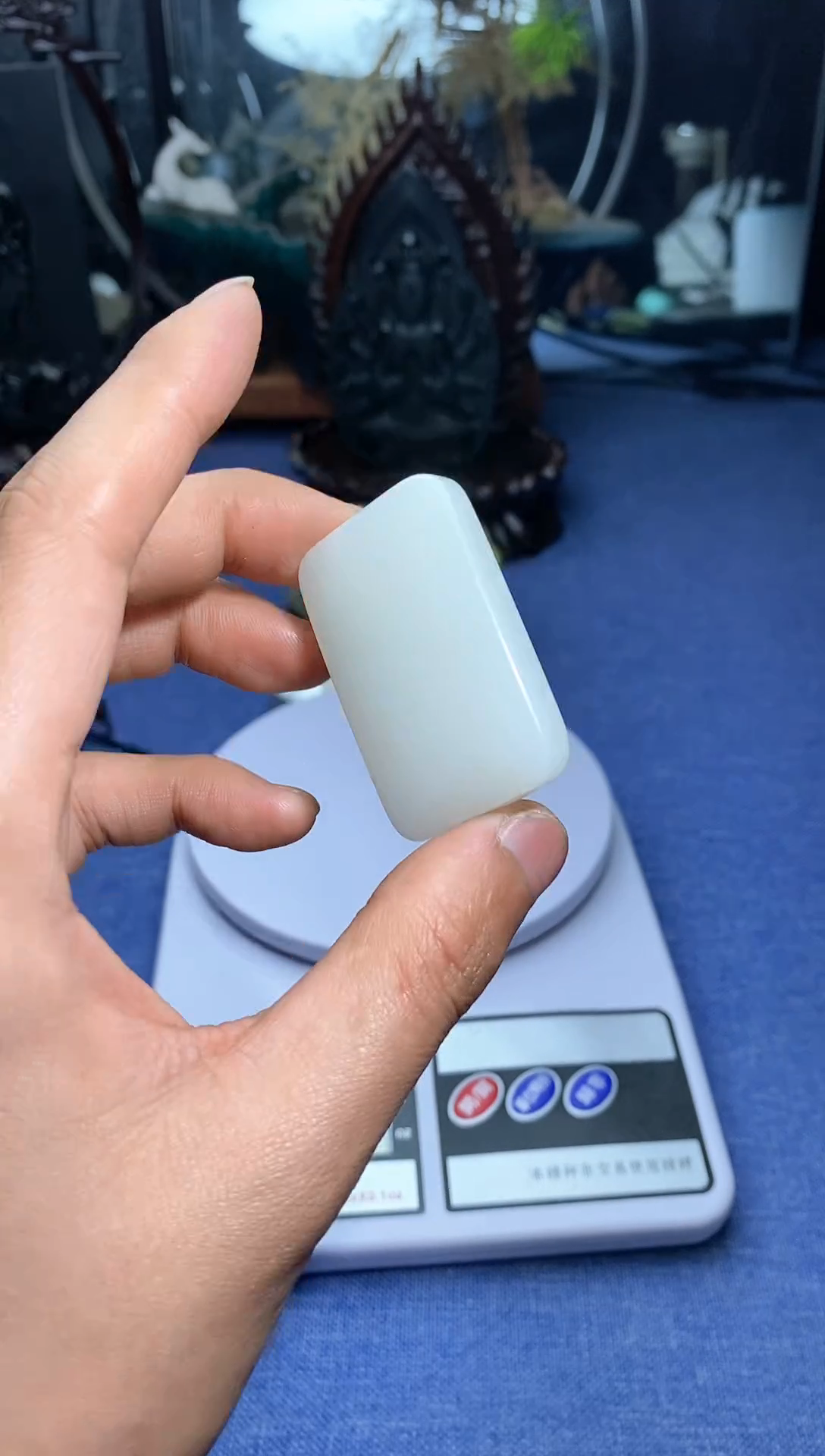 【闪购商品】和田玉颈饰未镶嵌3x5mm白玉无事牌