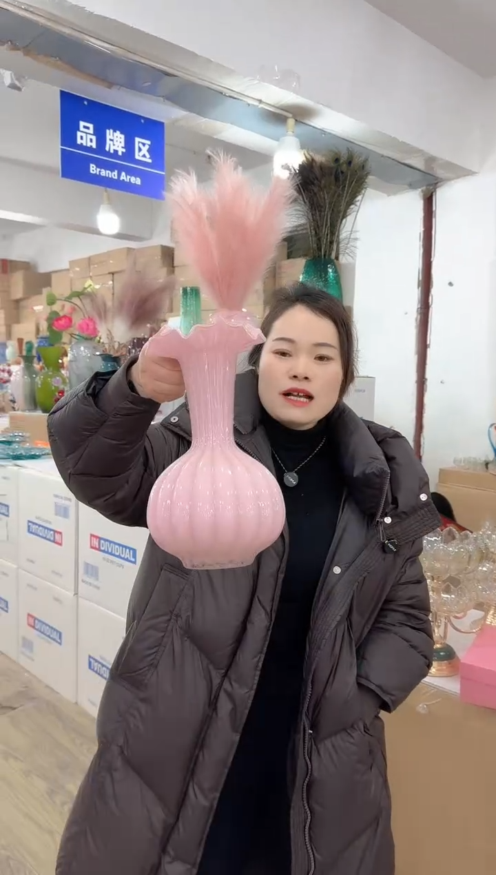【闪购商品】无铅玻璃甄选花器-d-早48