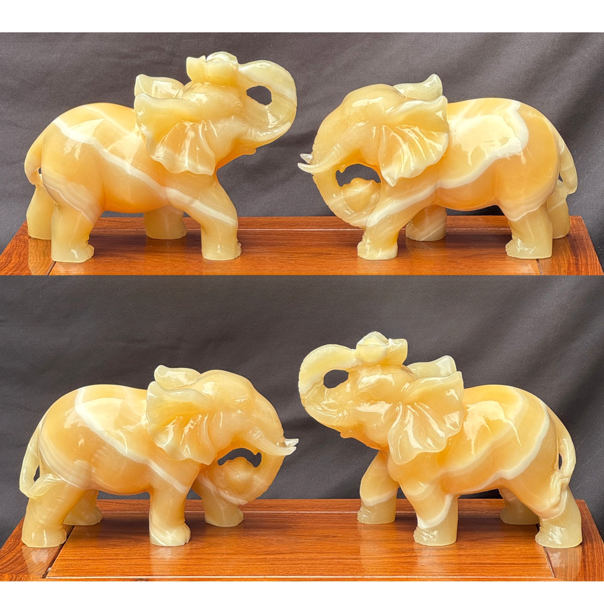 大象《付米链接（非图片款）》家居客厅装饰玉石工艺摆件（阿富汗玉）