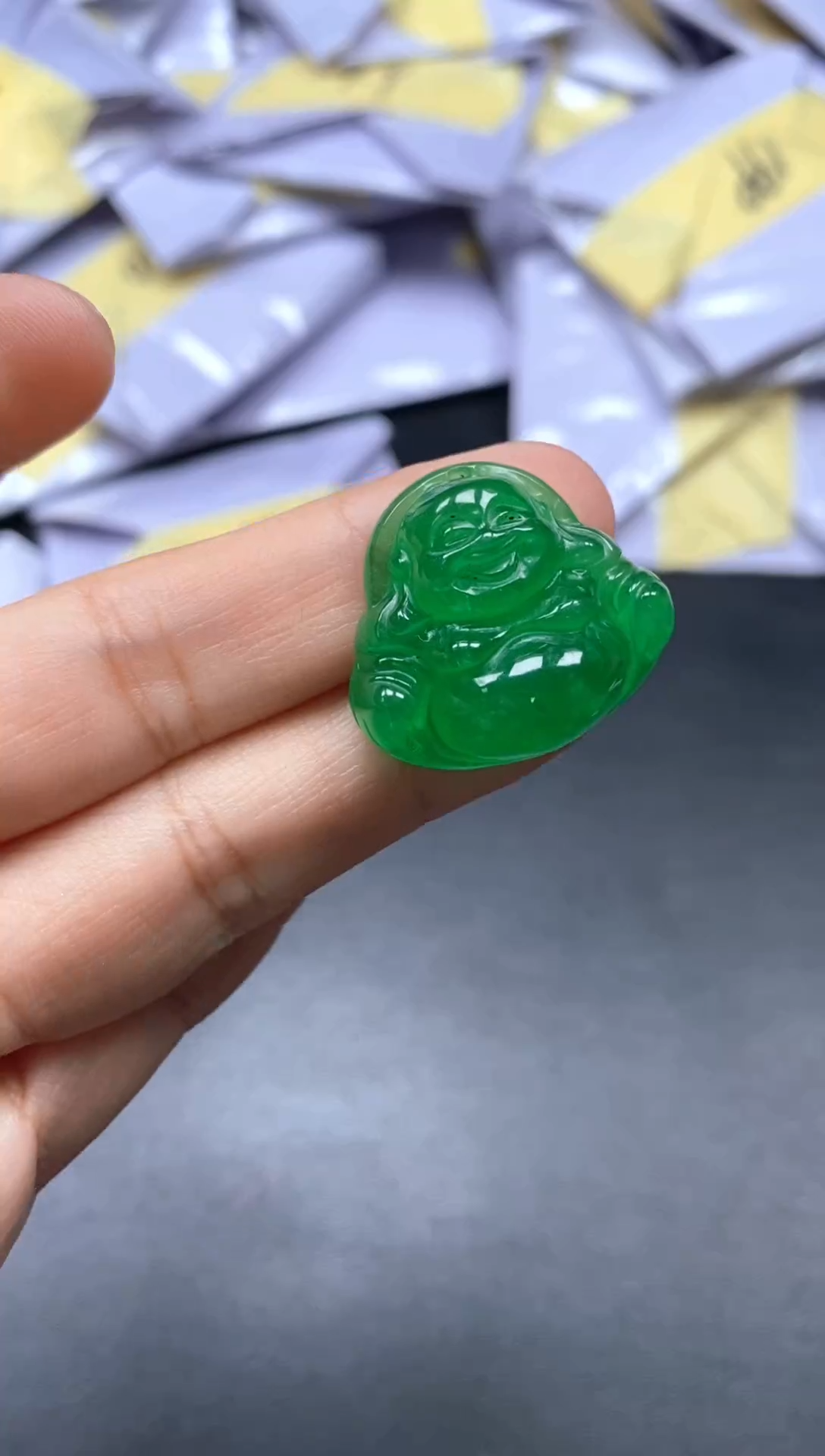 翡翠未镶嵌颈饰冰件甄选馆XM-116+扣头