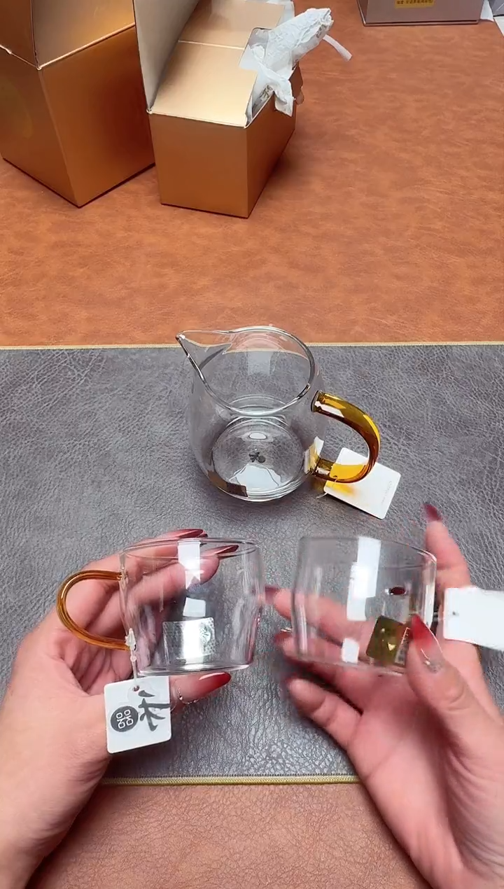 【闪购商品】禾器澄然茶海琥珀色+清尚杯琥珀