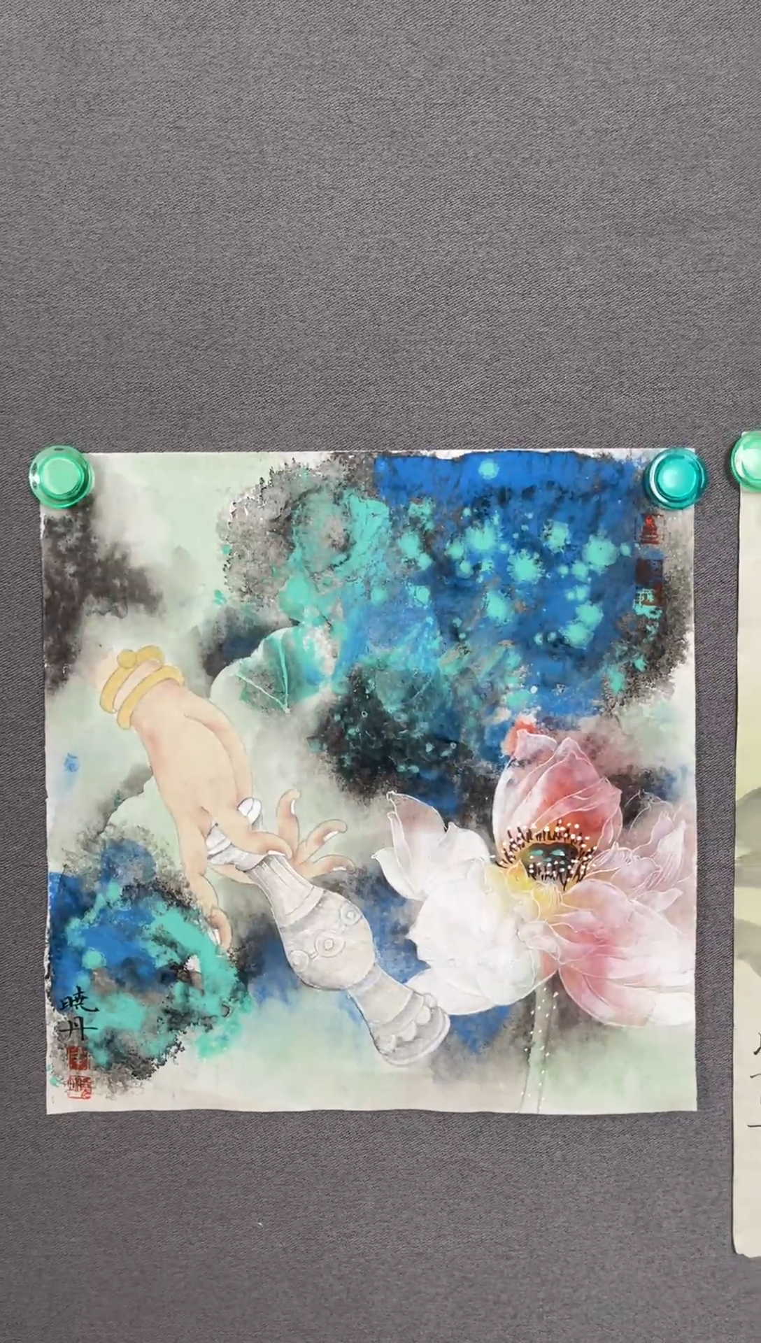 国画高*国画山水花鸟作品