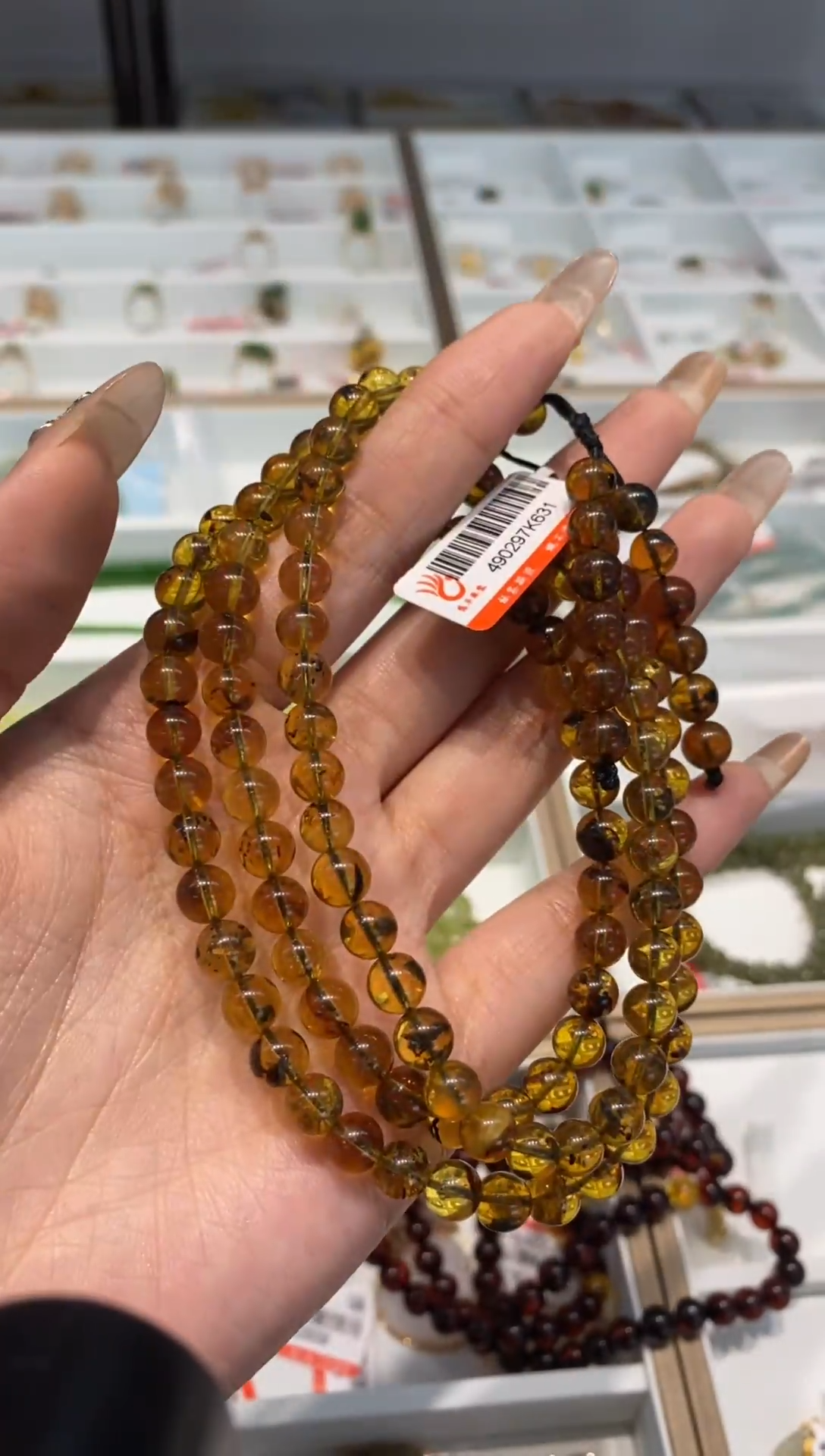 【闪购商品】琥珀颈饰未镶嵌项链