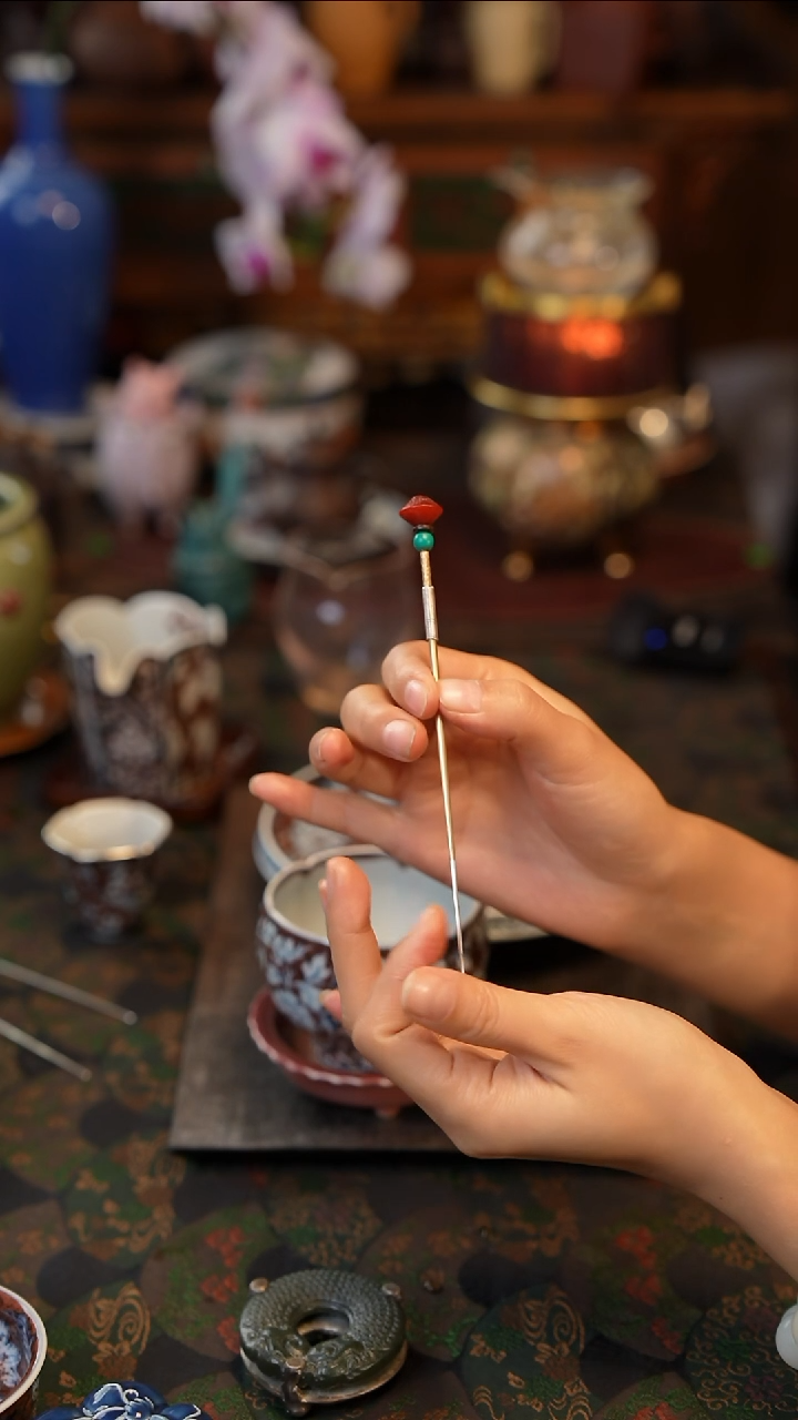 沐*紫茶针  景德镇陶瓷福利款