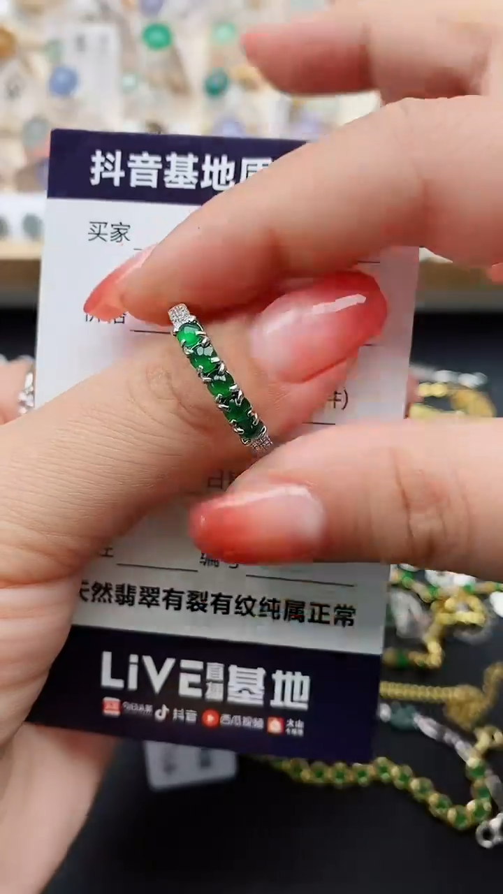 【闪购商品】翡翠戒指银S925镶嵌........