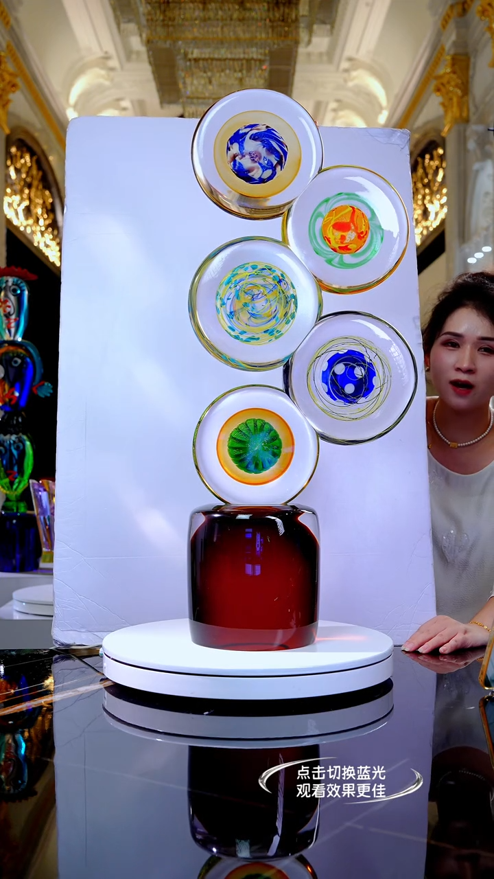 琉璃摆件YB01522欢乐颂