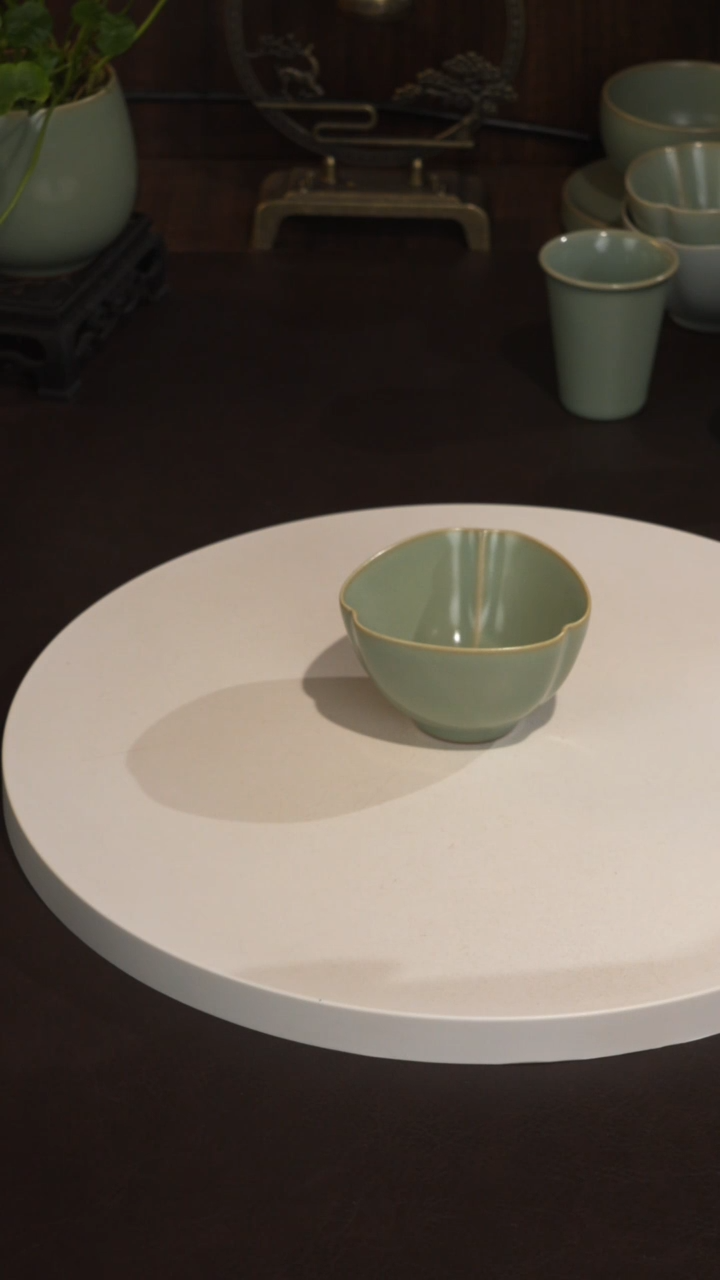 杯宣宝汝瓷原矿原釉