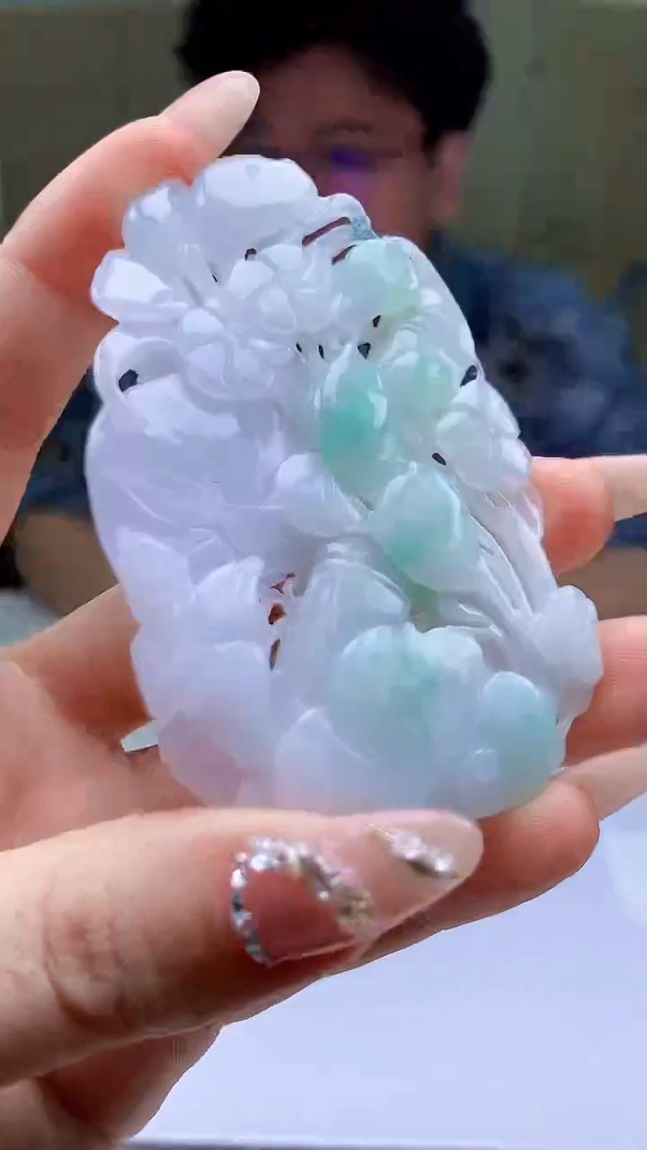 【闪购商品】定制翡翠未镶嵌4688ty-毛货挂件92
