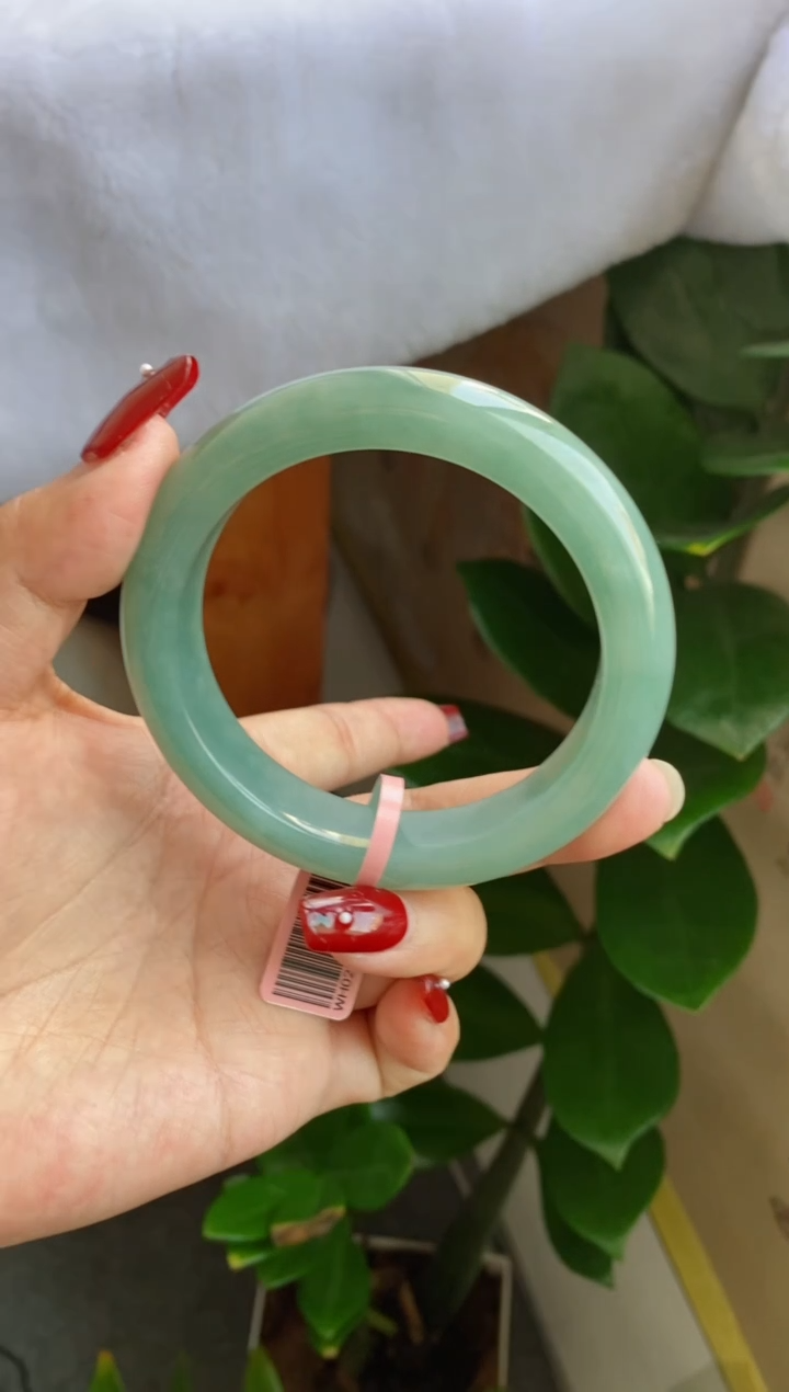 【闪购商品】翡翠手镯未镶嵌（老坑厚装湖水绿海蓝）11号