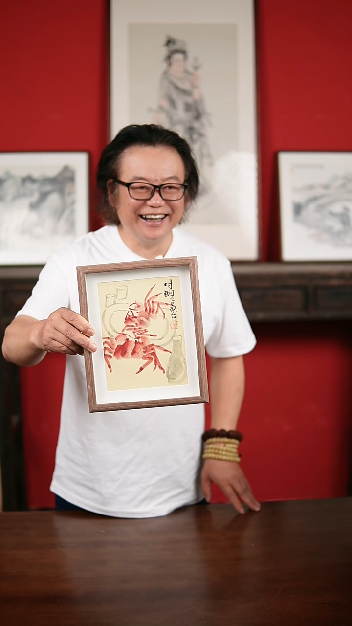 国画手绘手写-10寸摆台