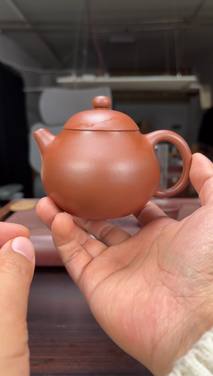茶壶紫砂原矿紫泥全手工文旦220毫升