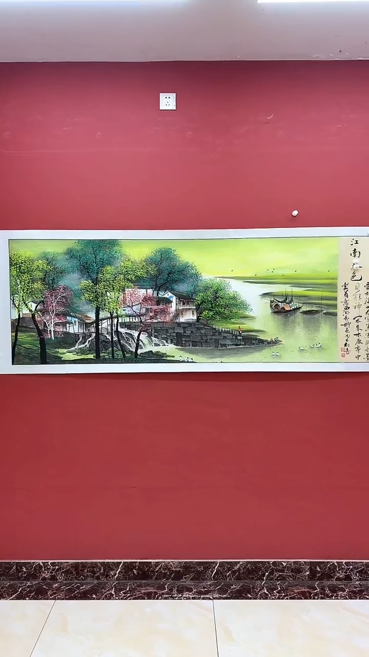 国画国画《江南春色》六尺12平尺