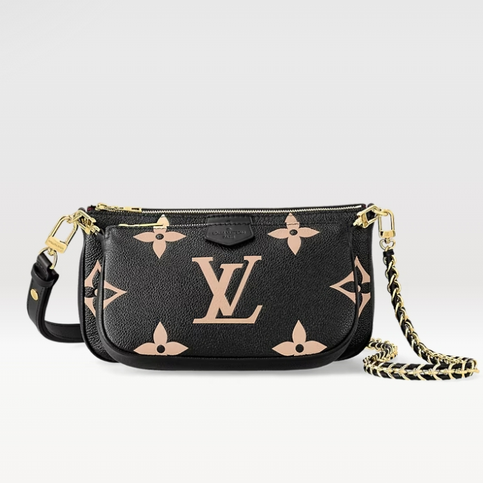 未使用 LouisVuitton/路易威登 芯片款黑色五合一手袋