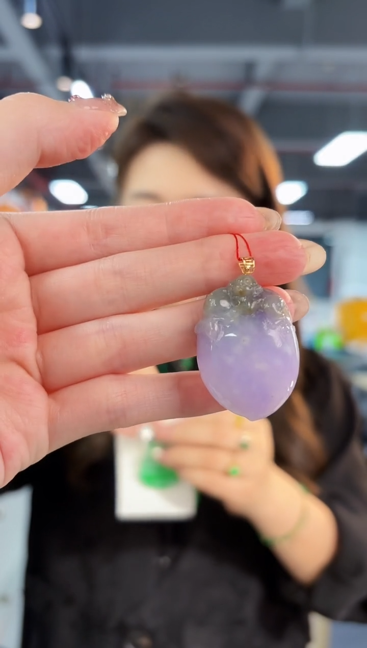 【闪购商品】翡翠颈饰18K金镶嵌缅料A货/支持复检/一件