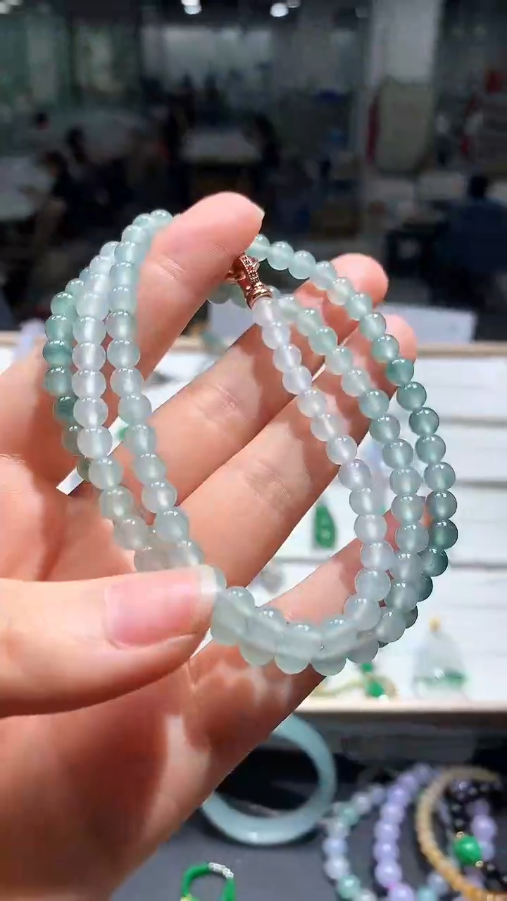 【闪购商品】翡翠未镶嵌颈饰翡翠珠链|不退不换