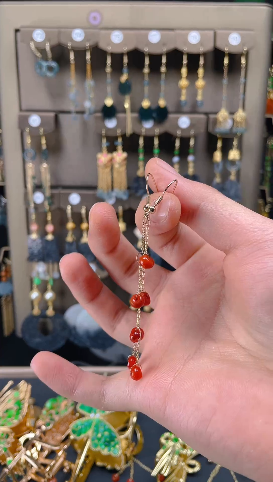 【闪购商品】翡翠耳饰合金096翡翠饰品