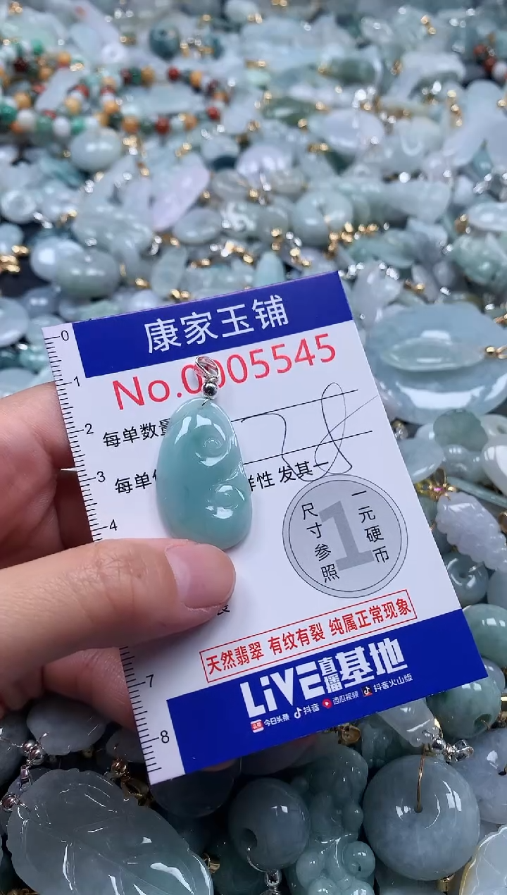 翡翠未镶嵌吊坠(不含链)5545