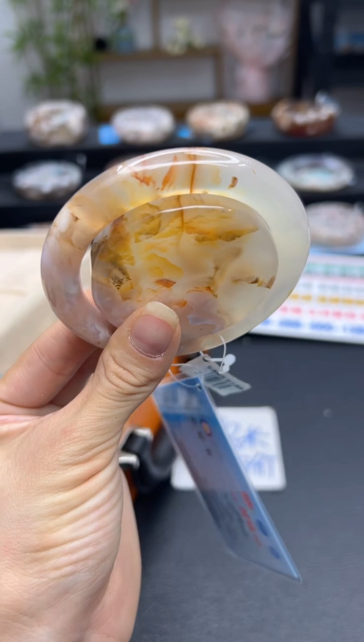 【闪购商品】石英质玉手镯未镶嵌A106(57圈赠送镯心)