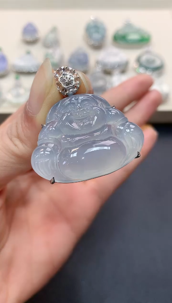 【闪购商品】翡翠吊坠(不含链)18K金镶嵌b133  